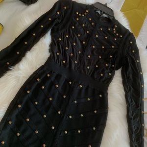 Studded bandage dress